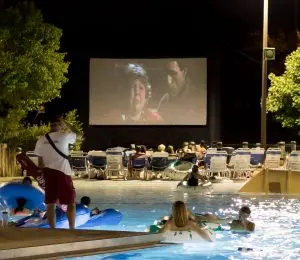 Seascape movie night