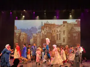 Actors in period dress for Oliver