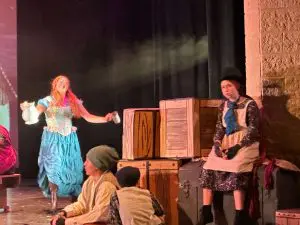 Actors in period dress for Oliver