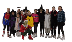 skaters in costume