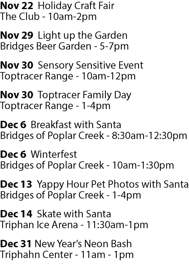 November December Event Dates
