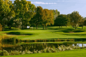 golf course image of greens and water feature