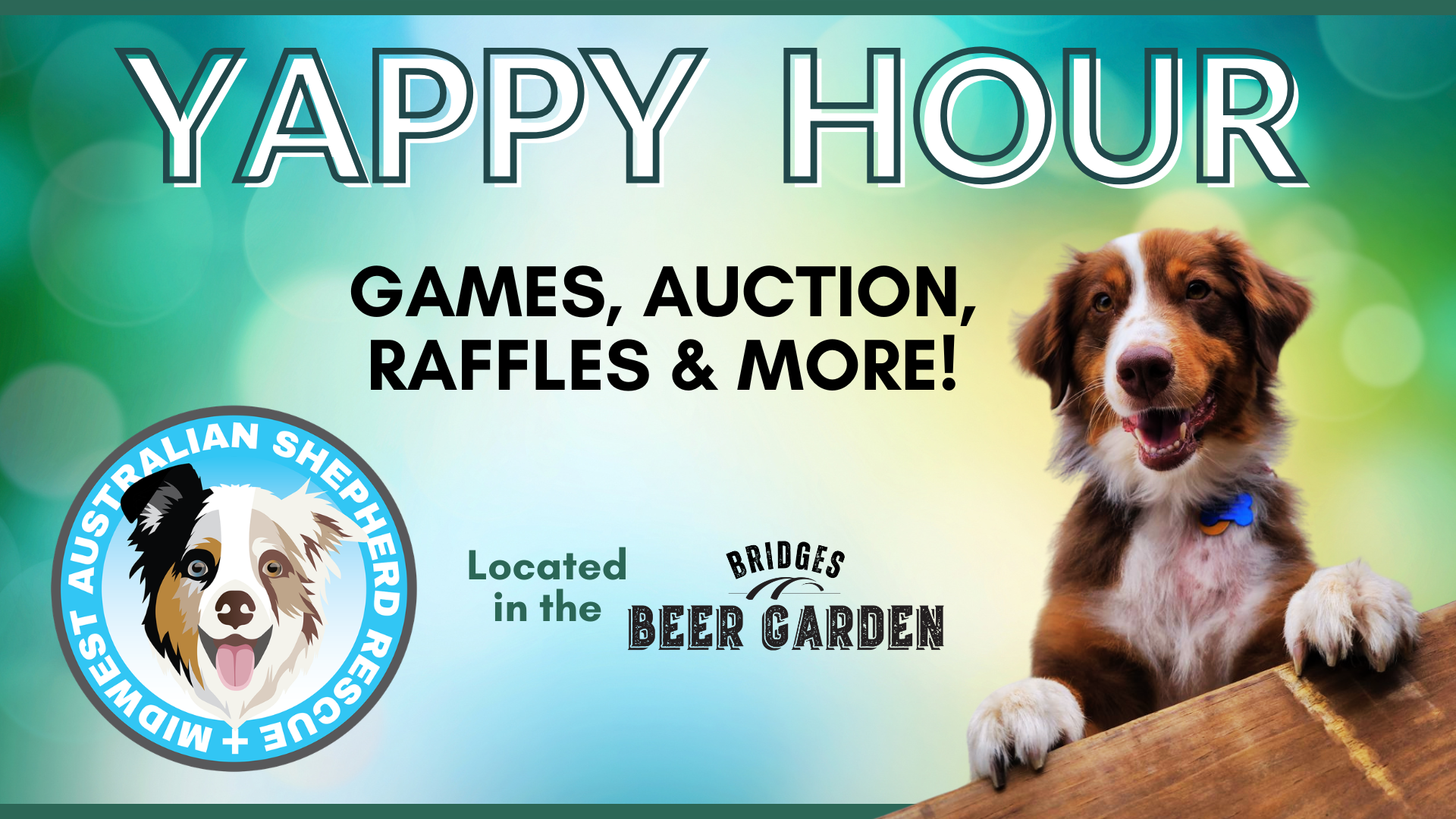 a dog holding a sign