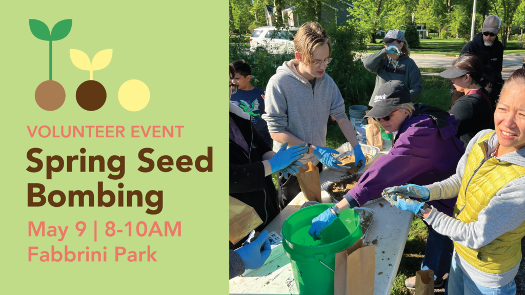 a group of people planting seeds
