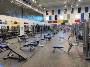 Brand new weight room expansion.