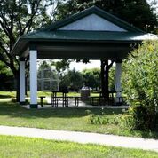 The park shelter at Charlemagne Park