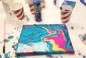 art project swirly paint
