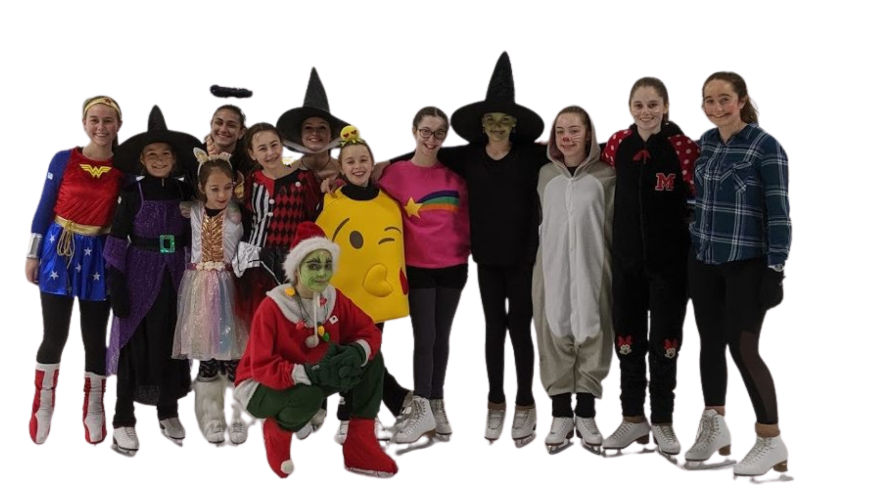 spooky skate skaters in costume